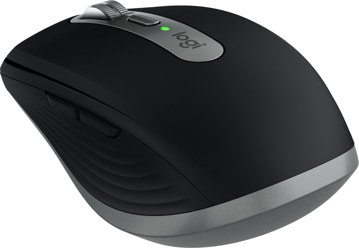 Logitech MX Anywhere 3S für Mac Mobile Maus – kabellos, aus recyceltem Kunststoff, schwarz/graphit