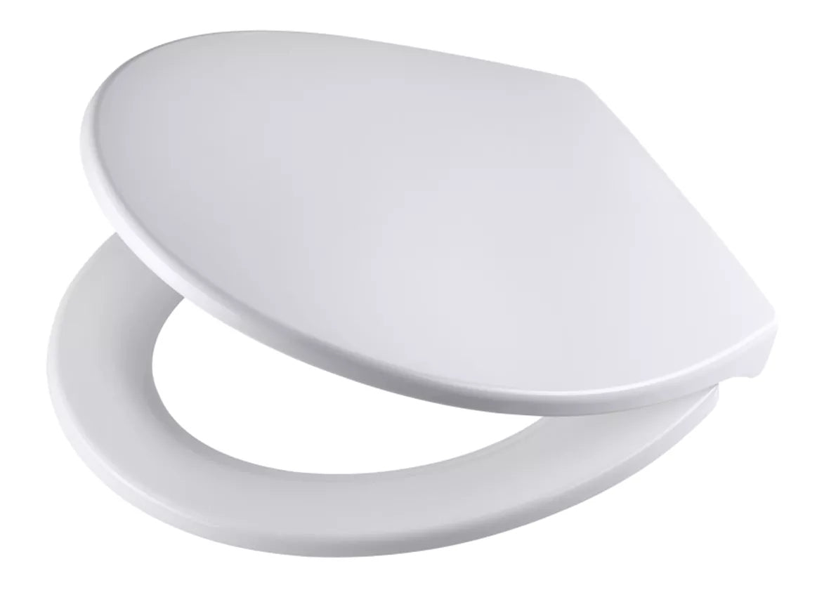 Diaqua Salvador – WC-Sitz – Polypropylen, weiss, mit Deckel, verlängert, 36,2 × 43,4 cm