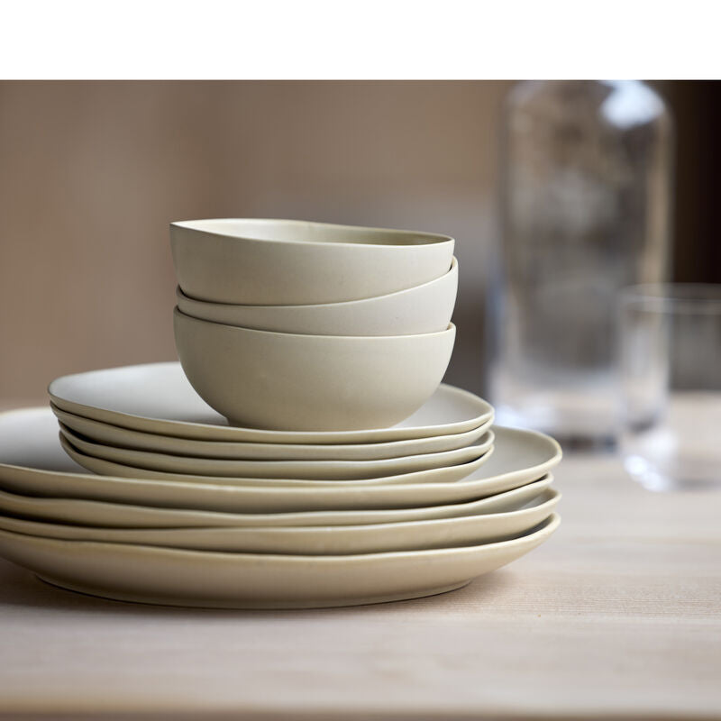 Villa Collection Speiseteller – Ø 27 cm, Steinzeug, Beige, spülmaschinenfest, mikrowellengeeignet