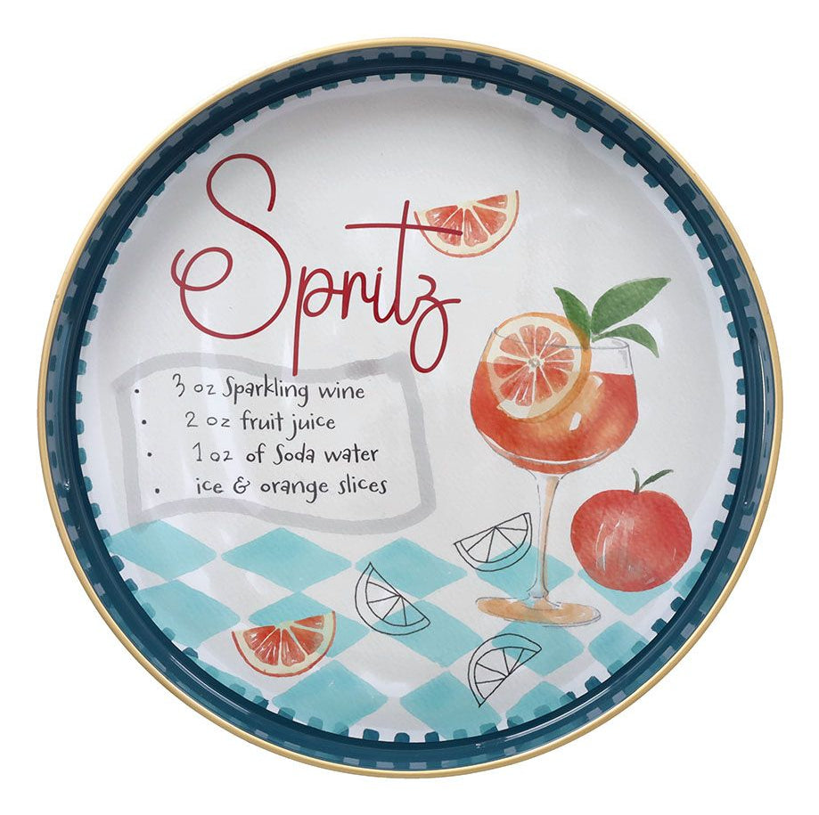 Tognana Porcellane Tognana Serviertablett Spritz – Ø 38,0 cm, Kunststoff (PP), Blau