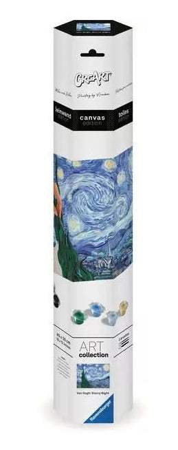 Ravensburger CreArt – Malen-nach-Zahlen-Set – Starry Night (Van Gogh) – ab 14 Jahren