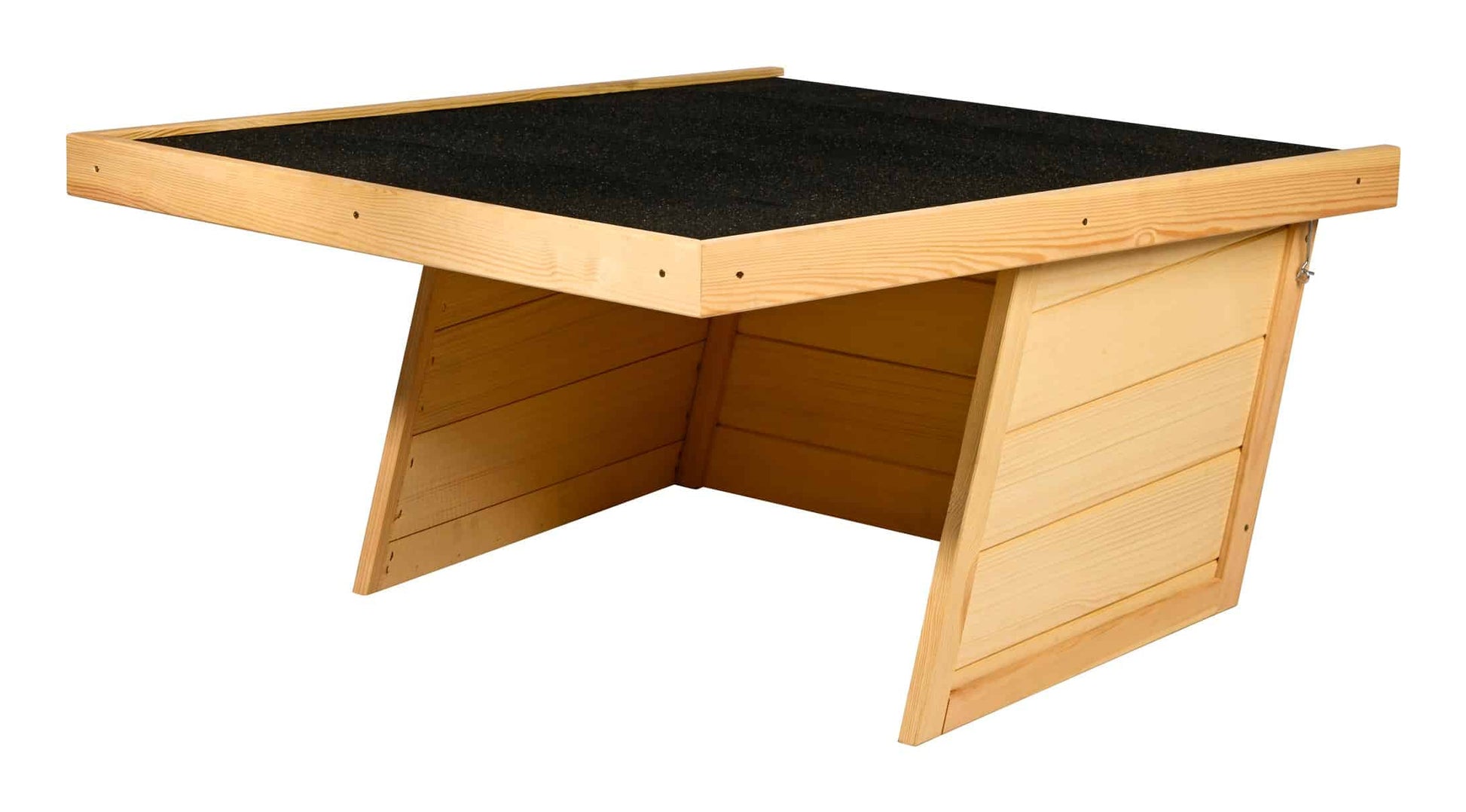 Dobar Suburb I Flachdach Mährobotergarage – Pinienholz – Braun – für Mähroboter – 850 × 480 × 760 mm