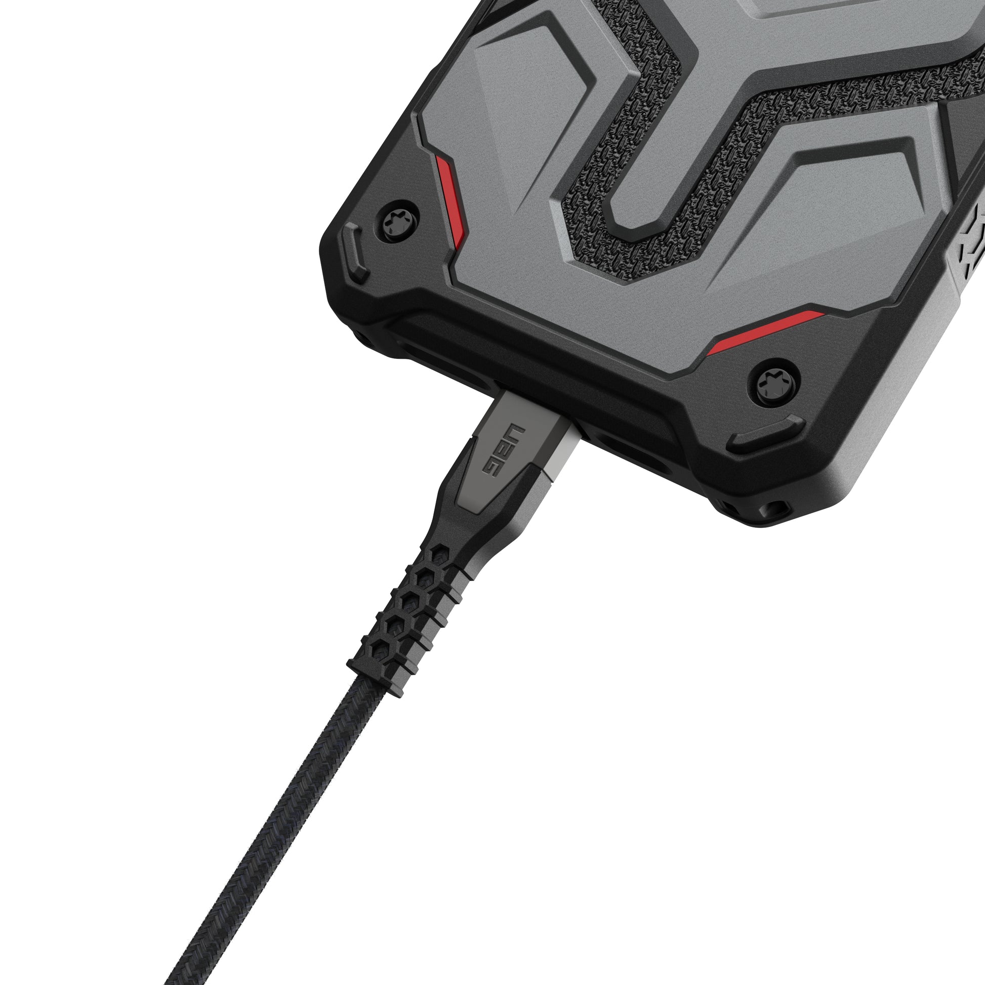 Urban Armor Gear UAG – USB-Kabel – USB-C auf USB-C – USB 2.0 (480 Mbit/s) – 1,5 m – PD 60 W – Schwarz/Grau