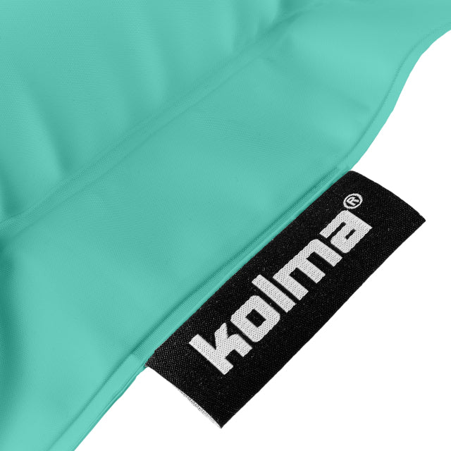 Kolma Luftmatratze – mit integriertem Kissen, Sicherheitsventil, faltbar – 78,5 × 188 cm – türkis – 1 Stk.