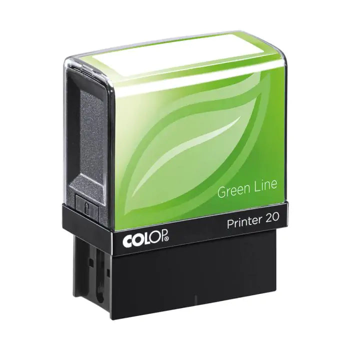 Colop Printer 20 – Selbstfärbender Textstempel zum Selbersetzen – rot, grün