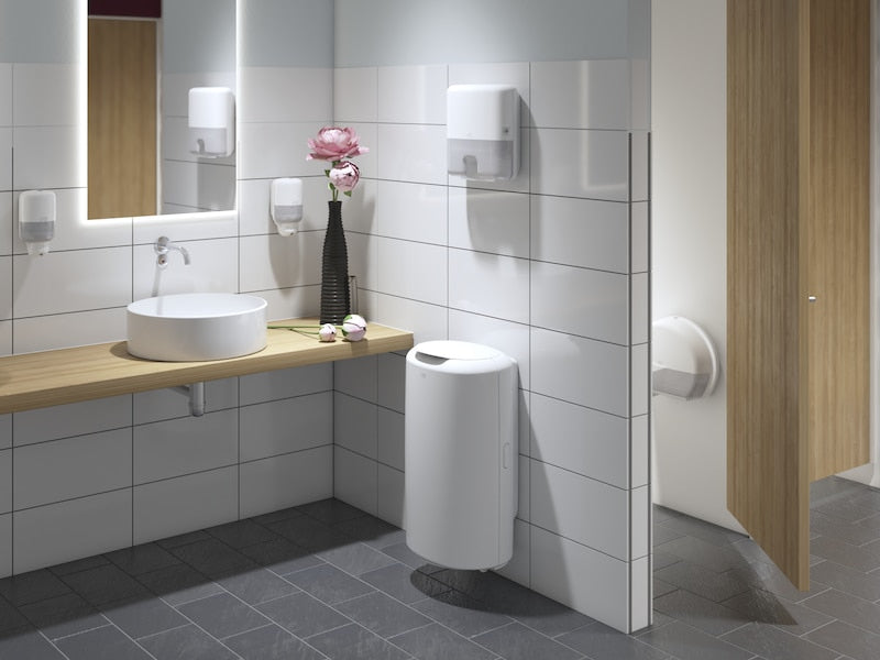Tork Elevation – Toilettenpapierspender – Kunststoff, weiss, Mini Jumbo (T2), 13,2 × 34,5 × 27,5 cm