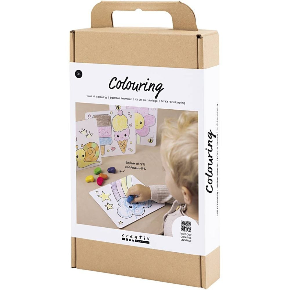Creativ Company Bastelset – Mal-Set für Kinder – ab 3 Jahren – Kunststoff – Mehrfarbig