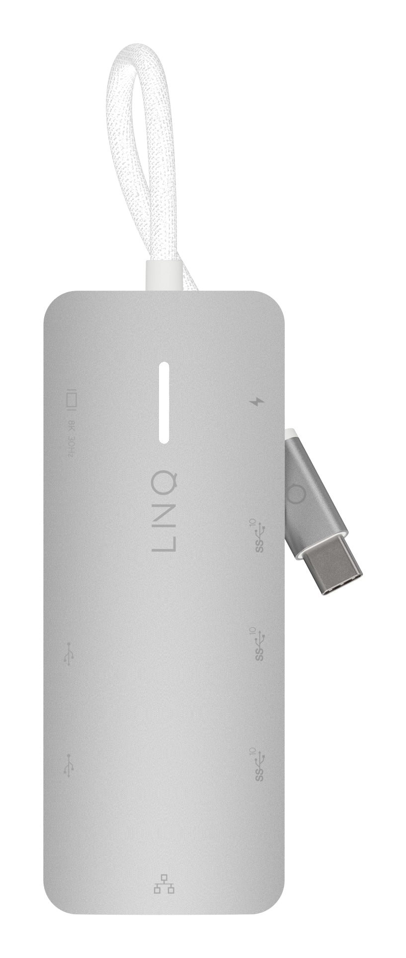 LINQ ProConnect 8in1 Dockingstation – USB-C, 1× HDMI, 1× USB-A, 3× USB-C, 140 W PD, 2,5GbE, für Windows/Mac