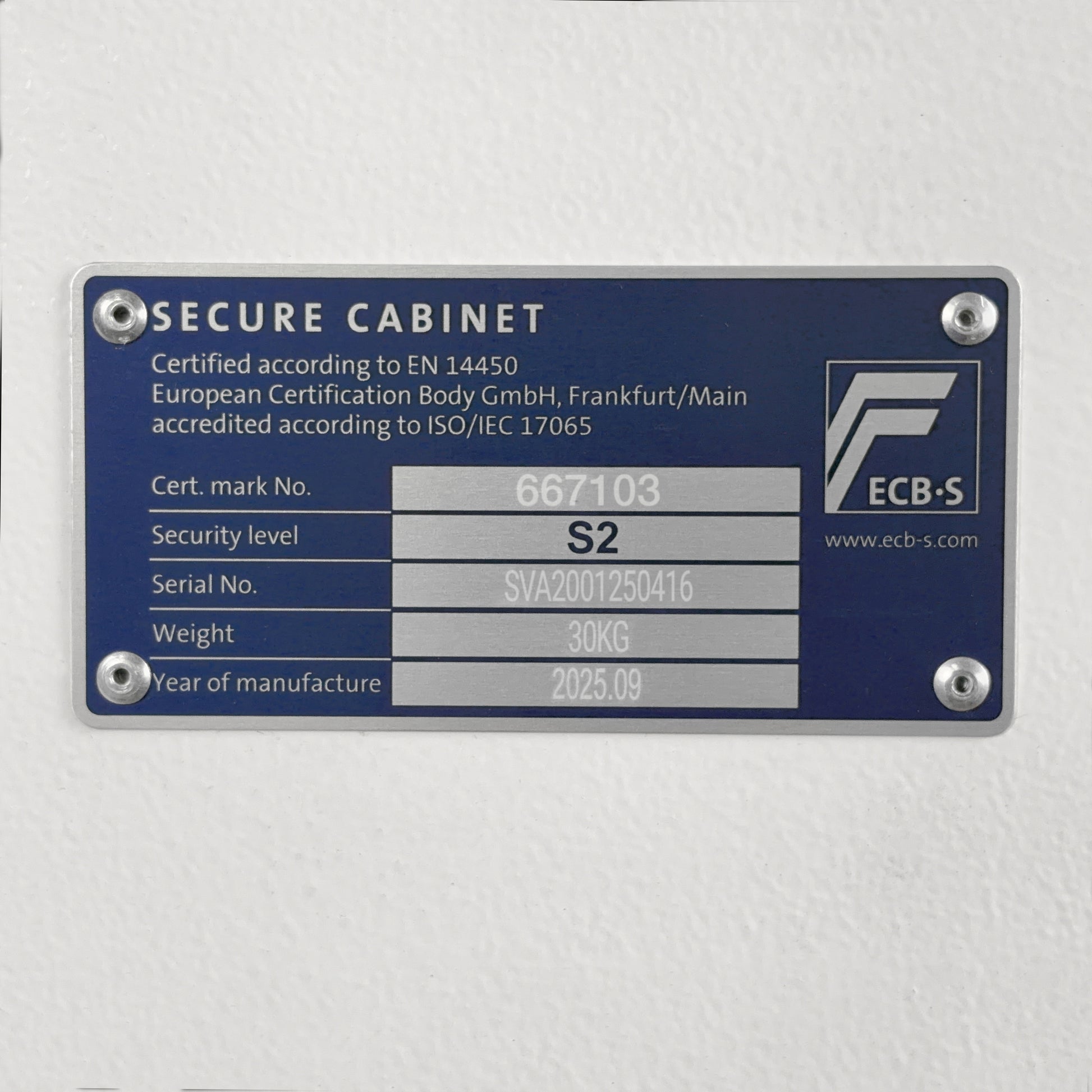 Phoenix Safe Co. Phoenix Tresor Fortress SS1452K – Schlüsselschloss – 22 l – Bodenmontage – Weiss
