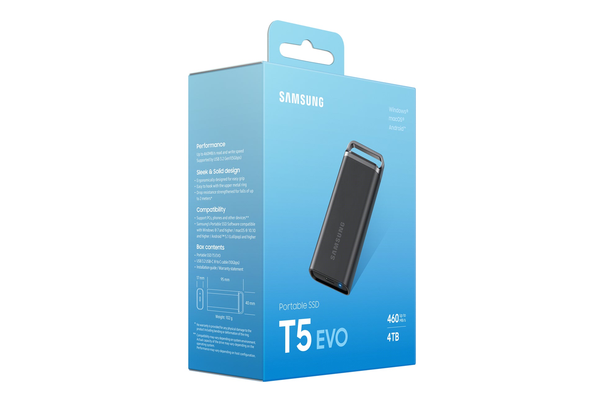 Samsung MU-PH4T0S Speichergerät – 4 TB, USB 3.2 Gen 1, Hardwareverschlüsselung