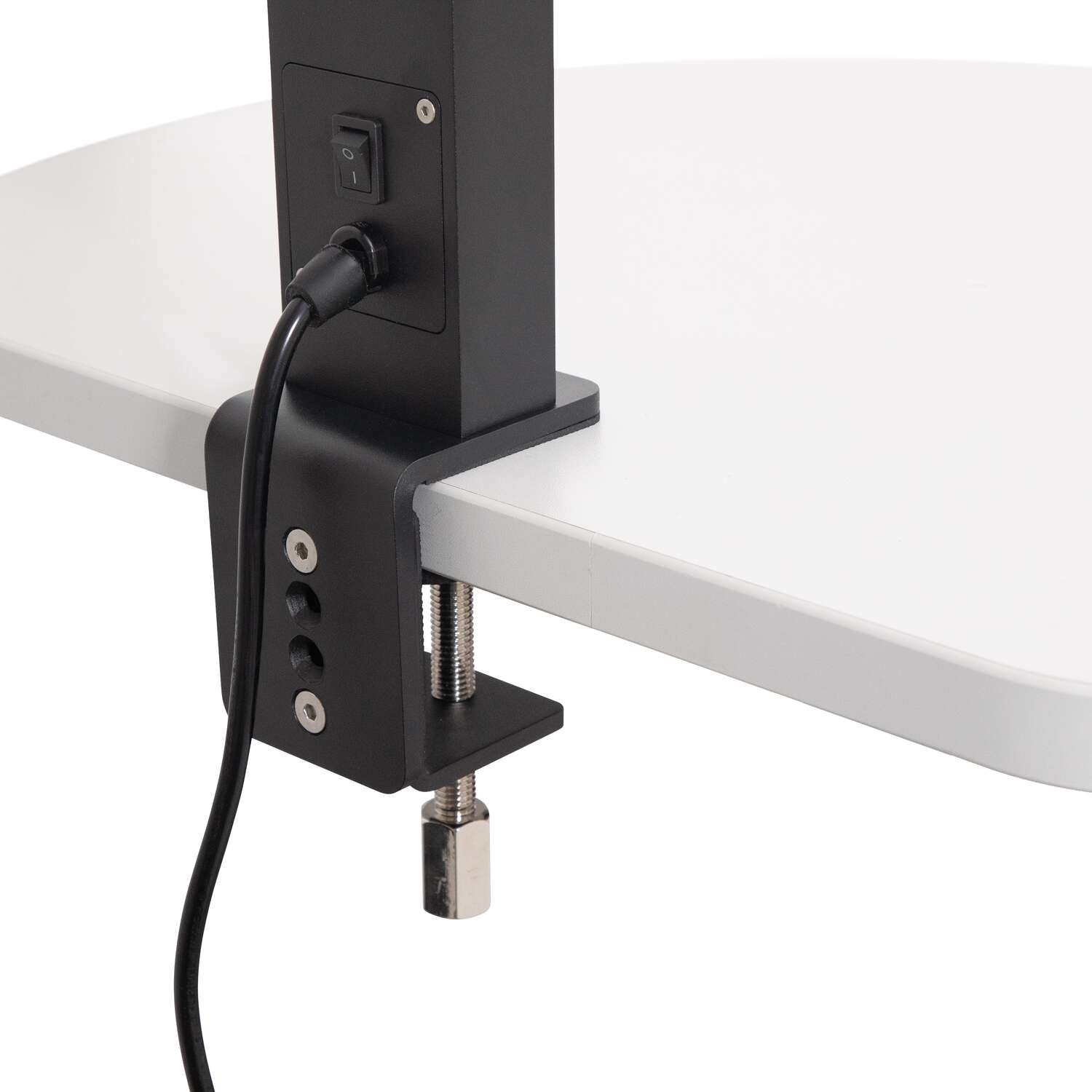 MAULsirius Sensor Tischleuchte mit Klemmfuss – 3000 K warmweiss, 7087 lm, schwarz
