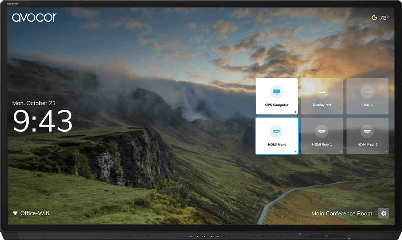 Avocor AVG-6560 – 65" 3840 × 2160 (4K) USB-C 60 W LAN