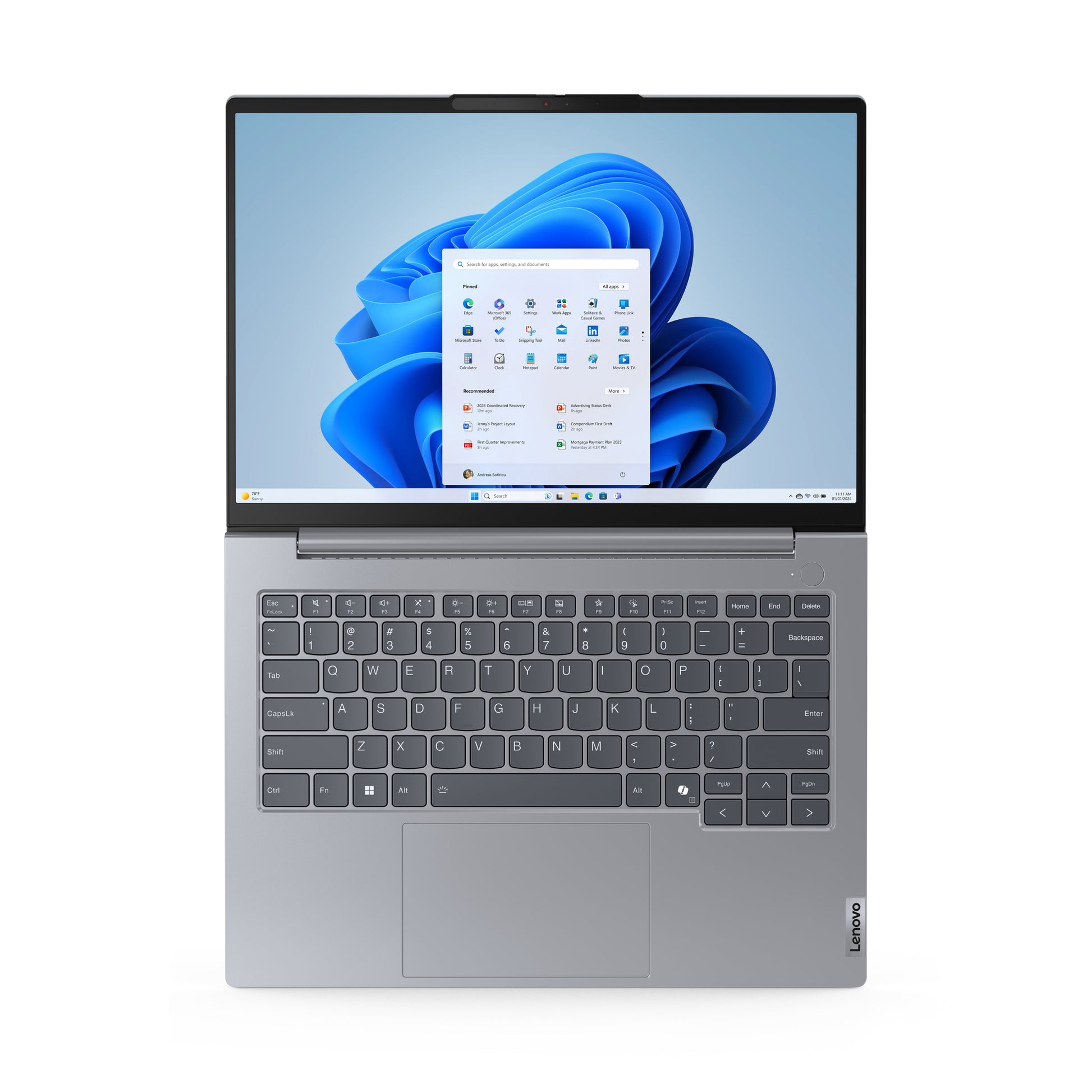 Lenovo ThinkBook 14 G7 – Laptop – AMD Ryzen 7 7735HS, 14" WUXGA, 32 GB, 1 TB SSD, Windows 11 Pro