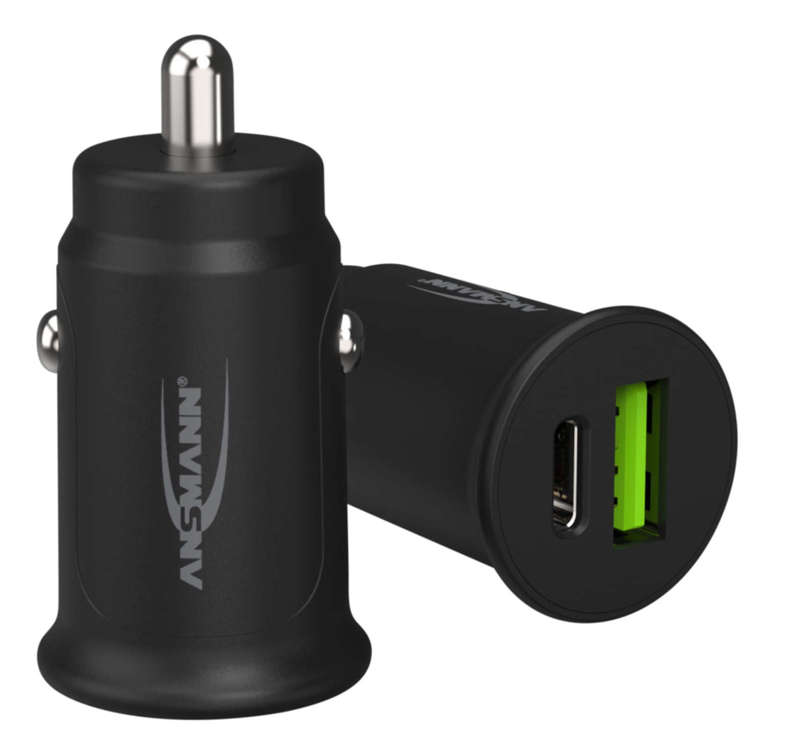 Ansmann CC230PD Auto-Ladegerät 30 W – USB-C×1, USB-A×1 – PD, Smart-IC – für Smartphones (Android, iPhone)