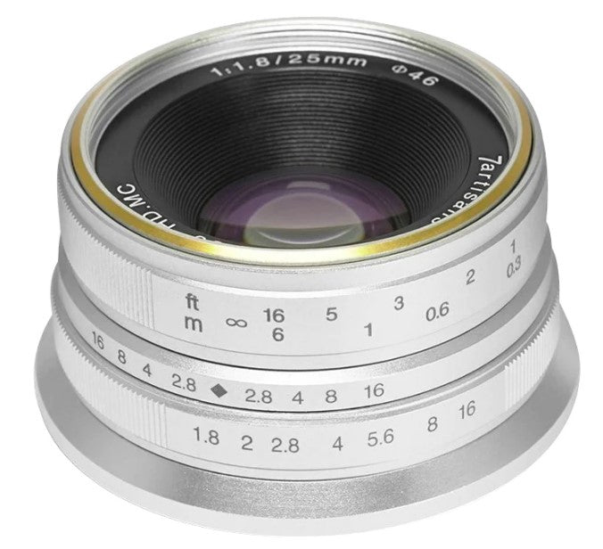 7Artisans 25 mm f/1.8 Objektiv – für Canon (EF-M) – Metall, 46 mm Filter, 143 g
