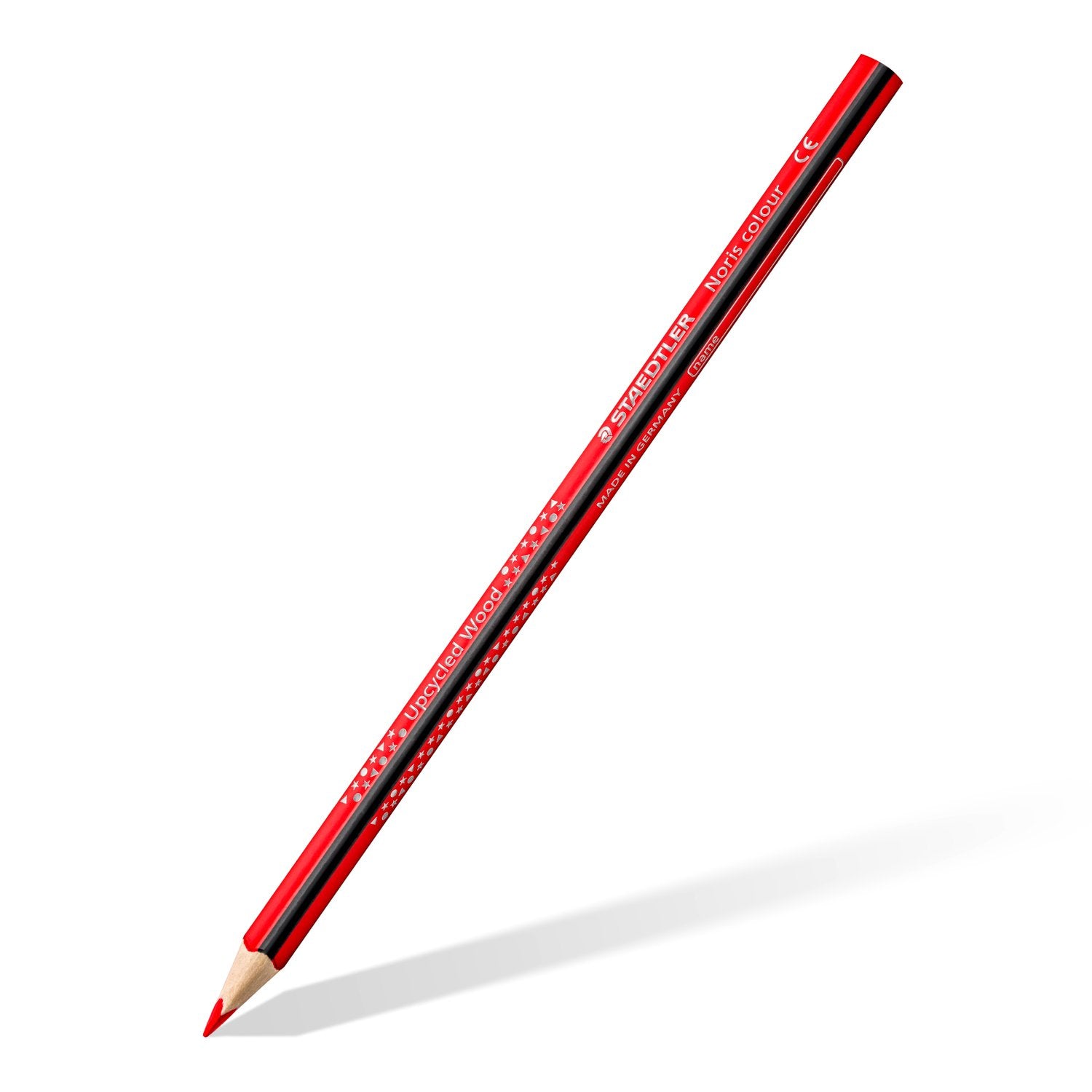 Staedtler Buntstifte Noris Colour Upcycled Wood – Dreikant, 24 Farben, im Kartonetui