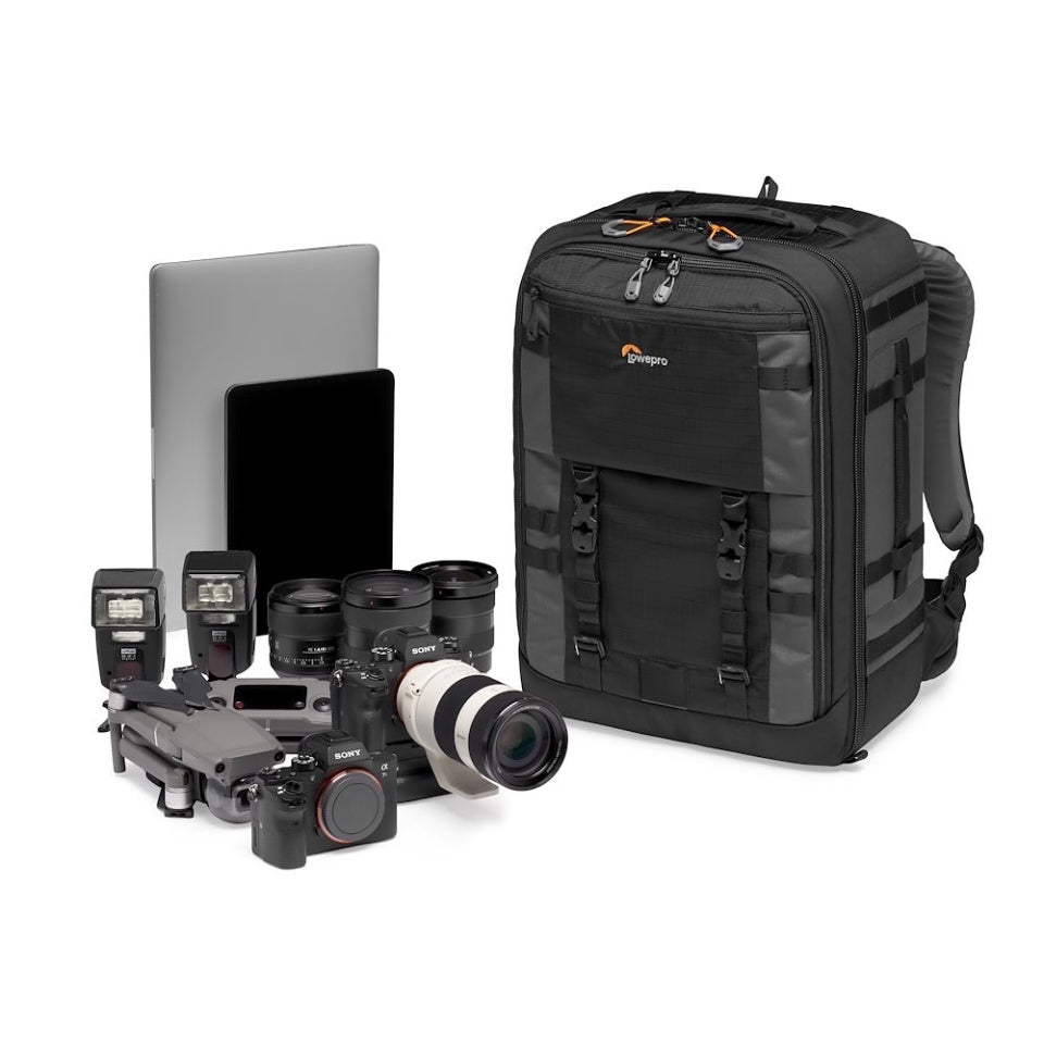 Lowepro Pro Trekker BP 450 AW II Rucksack – 32 l, für 2 Profi-DSLRs, 5–6 Objektive, Laptop bis 15" – Schwarz