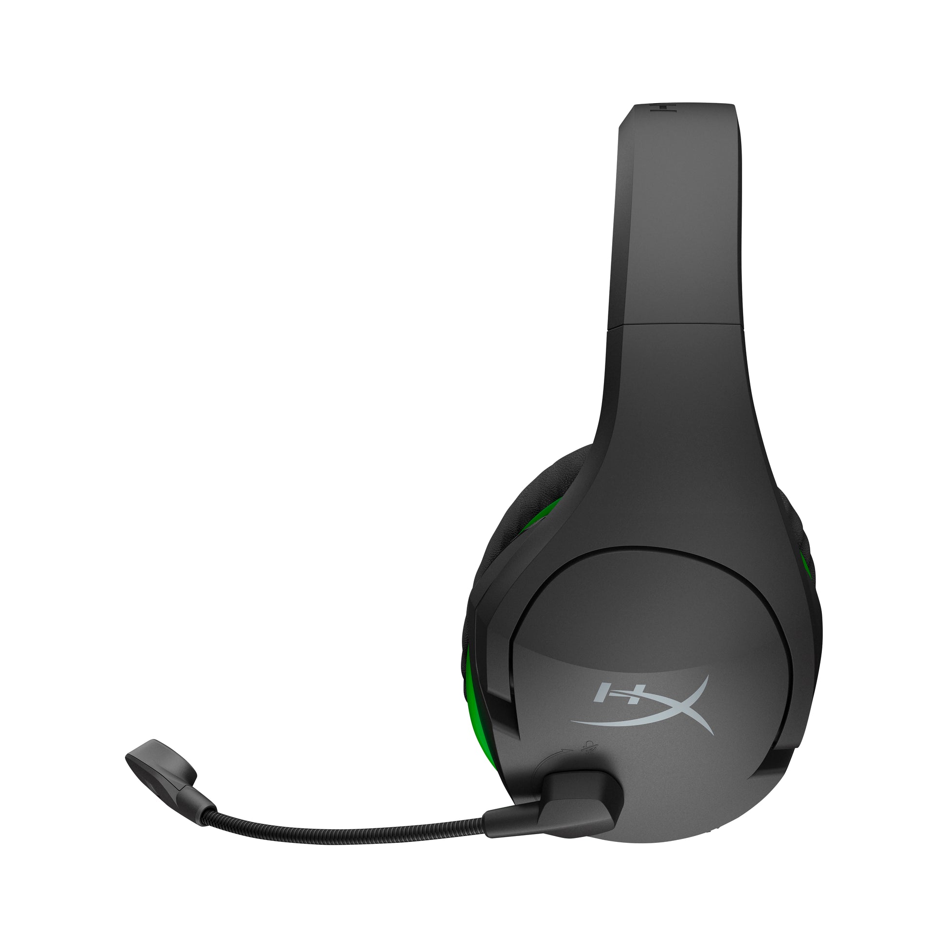 HyperX CloudX Stinger HX-HSCSX-BK Gaming-Headset – Over-Ear, Stereo, Kabelgebunden, 3,5 mm Klinke, Schwarz/Grün