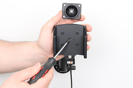 Brodit Active Halter USB-C – Auto-Ladegerät – Ausgang 5/9/12 V, für Samsung Galaxy Xcover 7, Schwarz