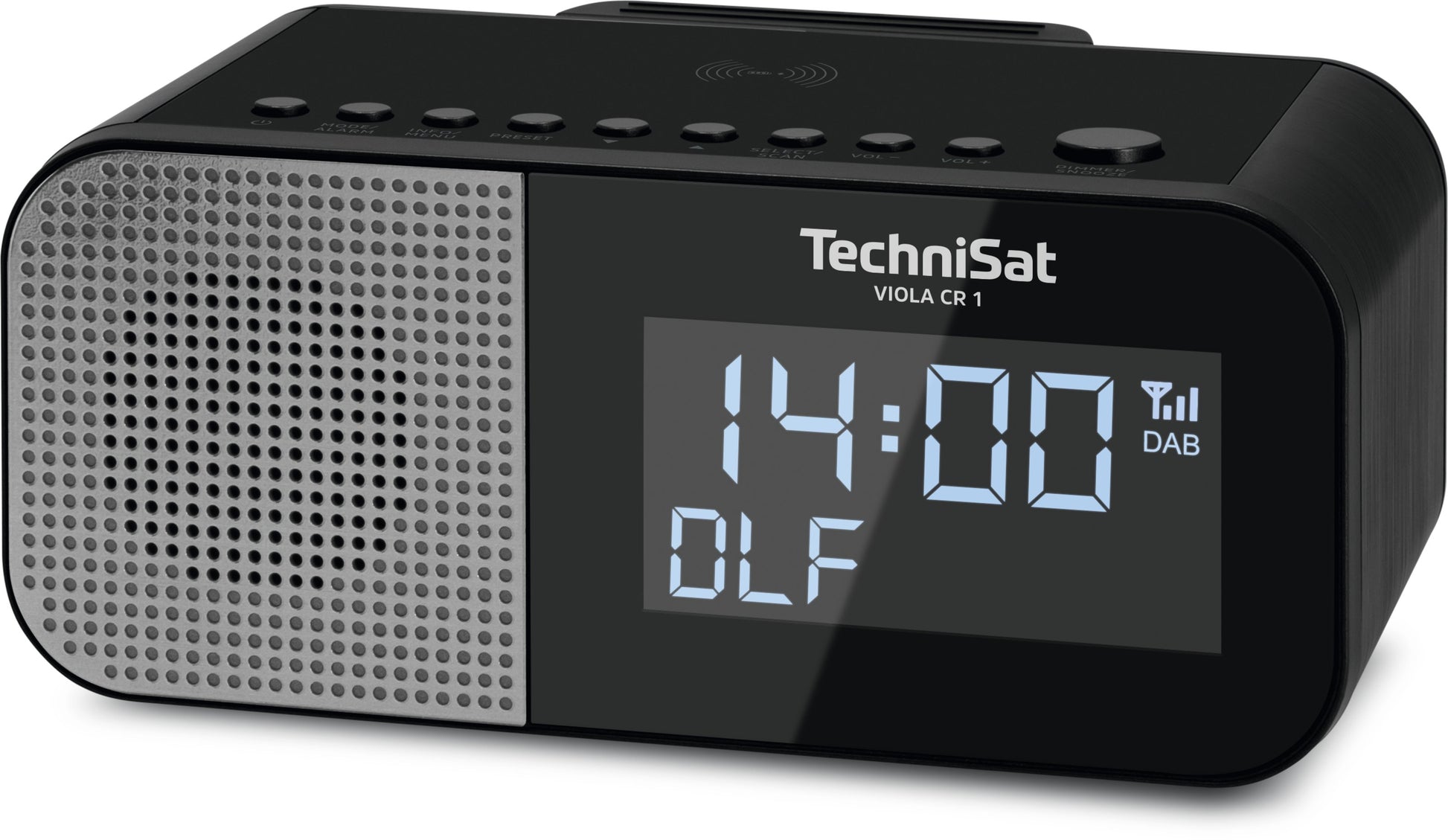 TechniSat Viola CR1 – Radiowecker – DAB+, UKW, Netzbetrieb – Schwarz