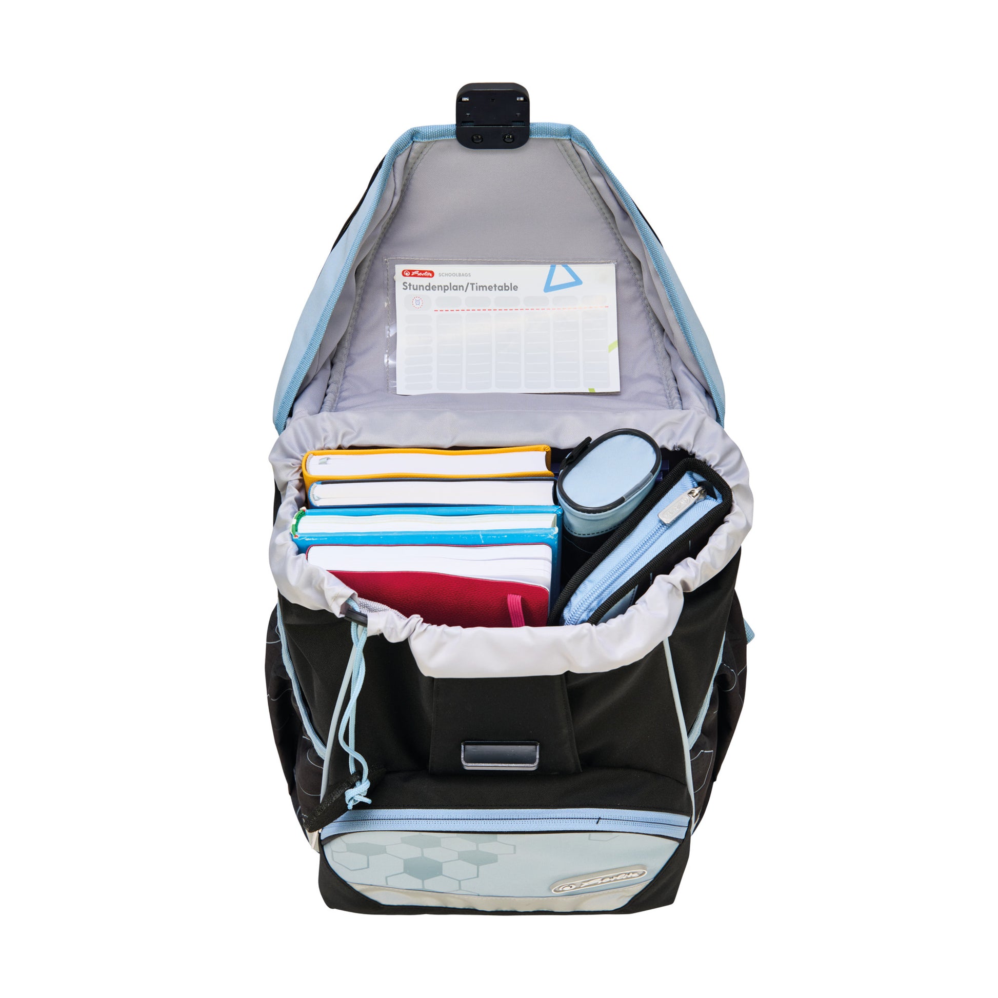 Herlitz UltraLight XL Plus – Schulrucksack-Set, Cyber Soccer, 22 l, 32×39×25 cm