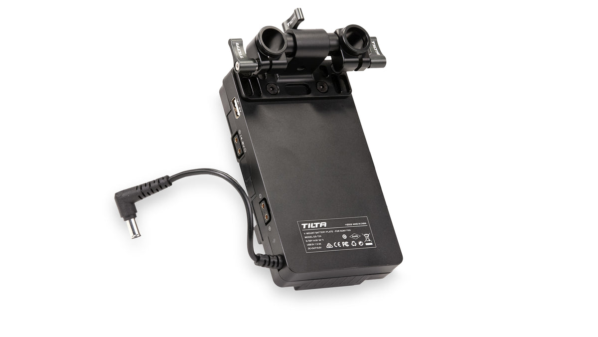 Tilta ES-T20-BTP2-V V-Mount Batterie-Platte Typ II – für Sony FX6 – Schwarz – 200 × 150 × 112,5 mm