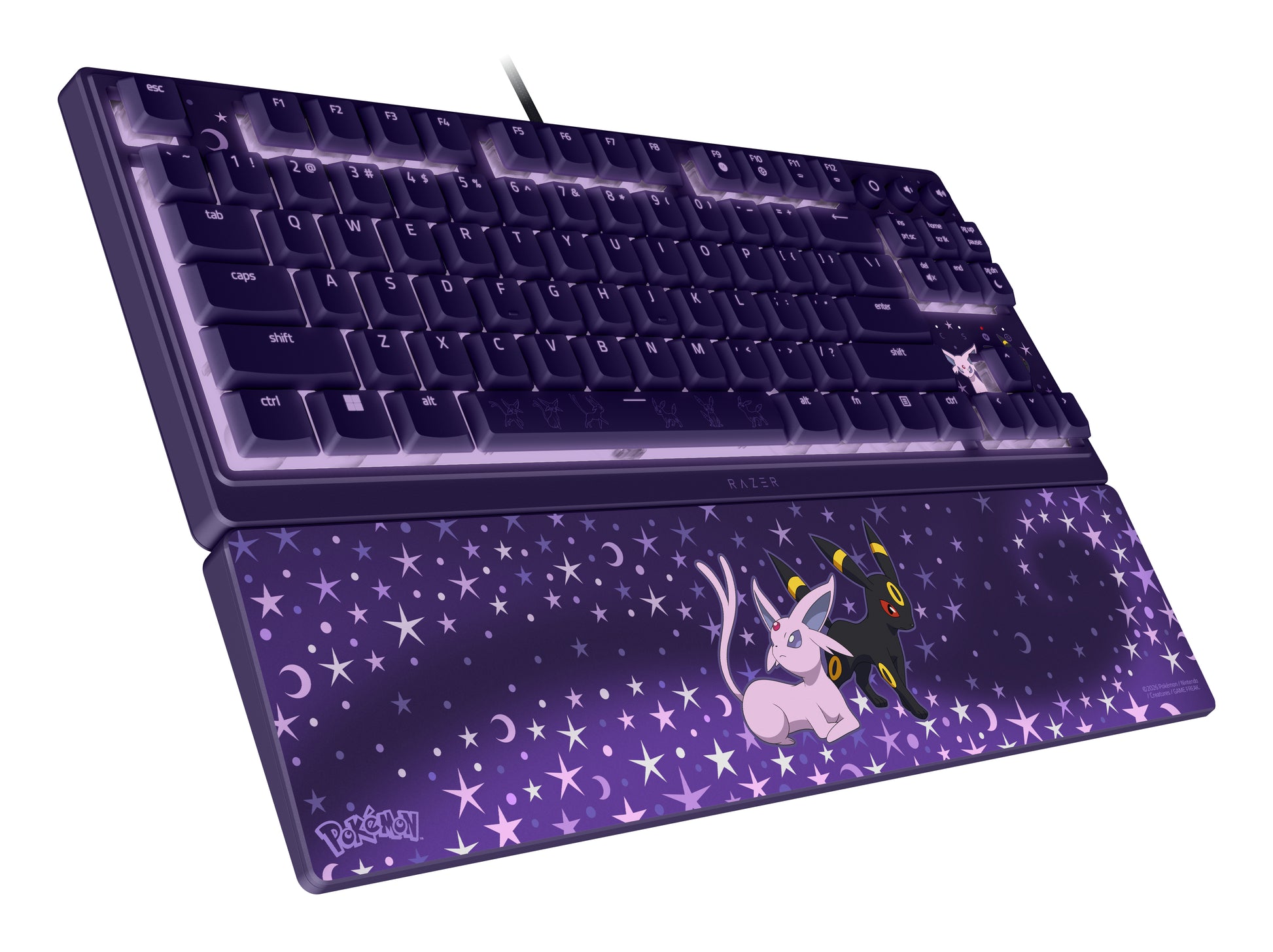 Razer Ornata V3 Espeon/Umbreon – Tastatur TKL – halbmechanisch – verkabelt, USB-A – QWERTY (US-INT) – RGB
