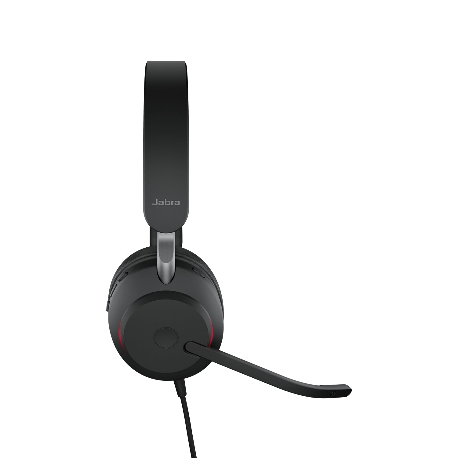 Jabra Evolve2 40 SE Office-Headset – On-Ear, Stereo, Kabelgebunden, USB-C, UC-optimiert, Schwarz