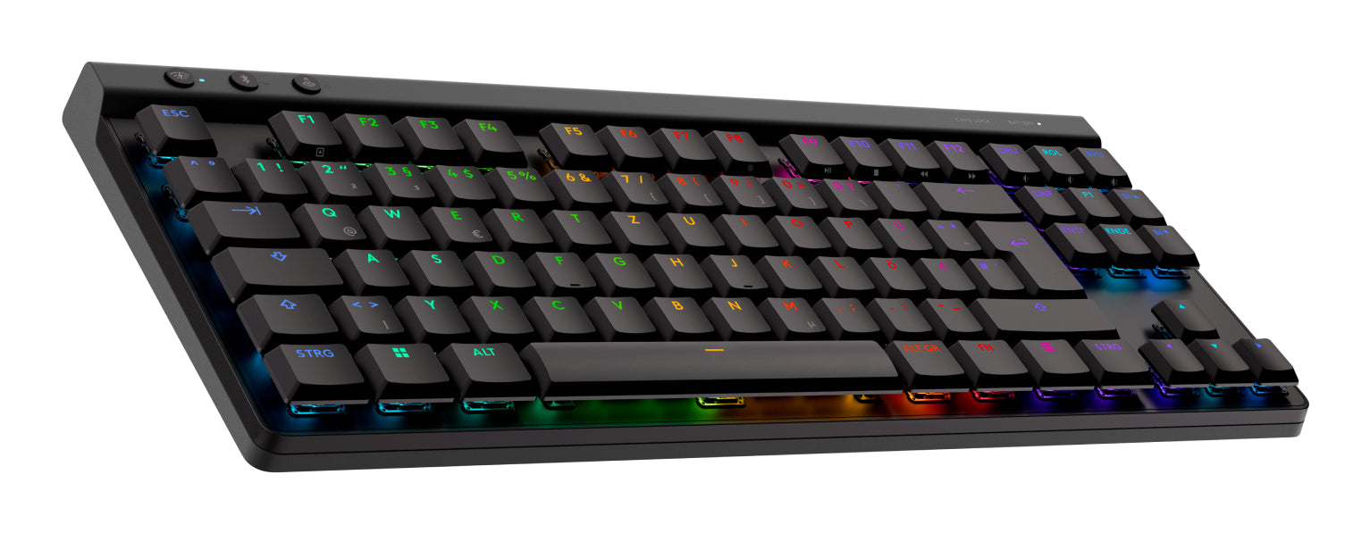 Logitech G G515 – Gaming-Tastatur TKL – mechanisch, RGB – Bluetooth & 2,4 GHz – QWERTZ (CH) – schwarz