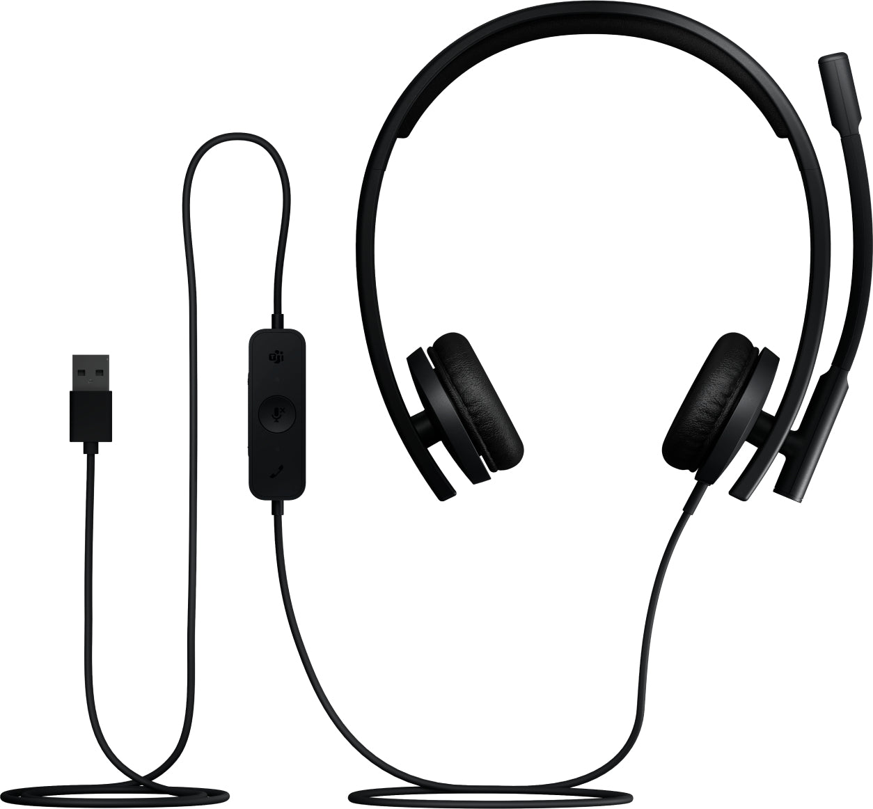 Logitech H570E Office-Headset – On-Ear, Stereo, Kabel (USB-A), MS Teams zertifiziert, Schwarz