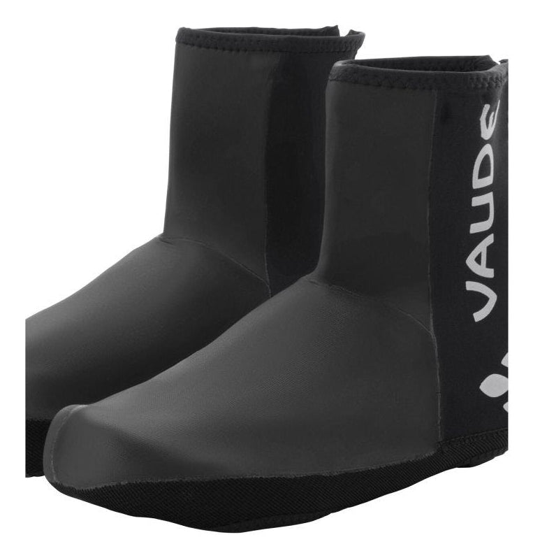 VAUDE Schuhüberzieher Posta – 40–43 – Polyamid, Schwarz, Reissverschluss, reflektierend, wasserfest
