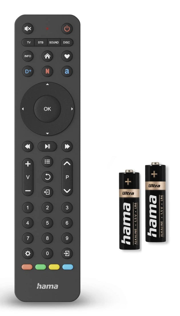 Hama TV-Fernbedienung – IR, Schwarz