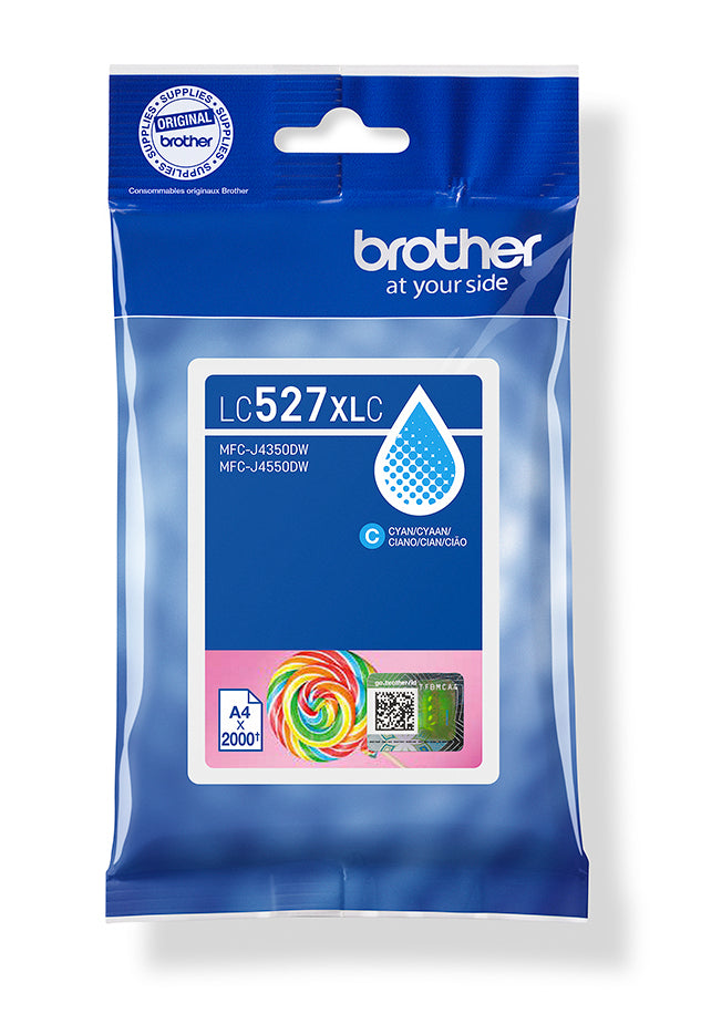 Brother LC527XLC Druckerpatrone – Cyan, Hohe Ausbeute