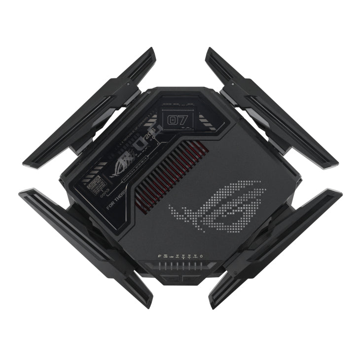 ASUS GT-BE98 – Wi-Fi 7 Router, Quadband (2,4/5/5/6 GHz), 11,5 Gbit/s, 10GbE, USB 3.0, Schwarz