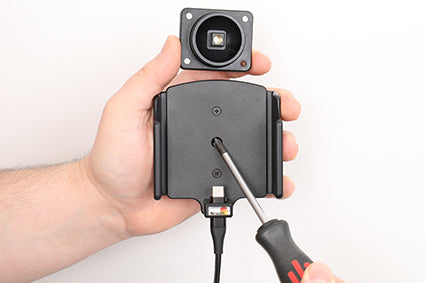Brodit Active Halter – Auto-Ladegerät – Schraubbefestigung – für Apple iPhone 15 Pro Max, Apple iPhone 15 Plus