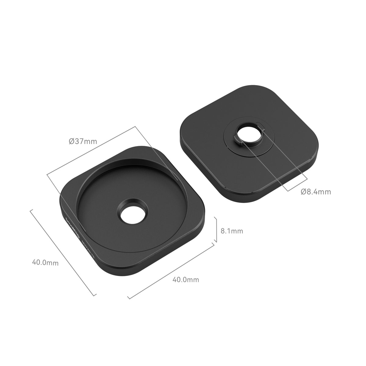SmallRig Gewindelinsen-Adapterring – Adapter – Aluminium – für iPhone 11/12–15 Serie Cage – Schwarz