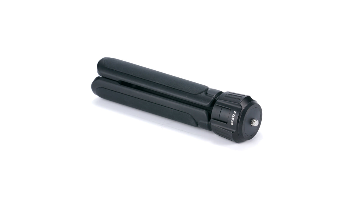 Tilta TA-MTT Mini-Tischstativ – 7,5 cm, 200 g, 1/4"-Gewinde, Aluminium/Edelstahl – Schwarz