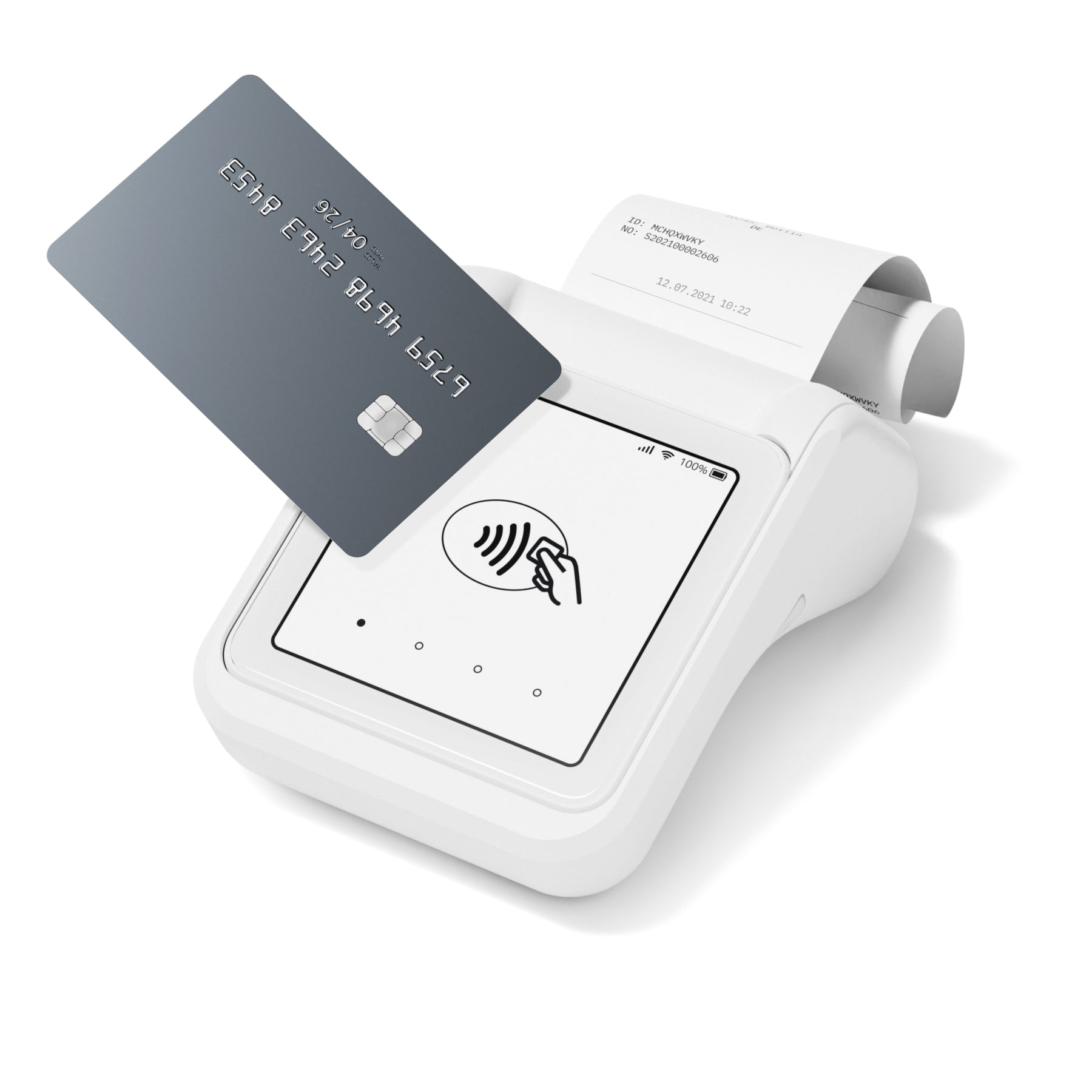 SumUp Solo – Mobiles POS-Terminal – WLAN, 4G, NFC – Weiss