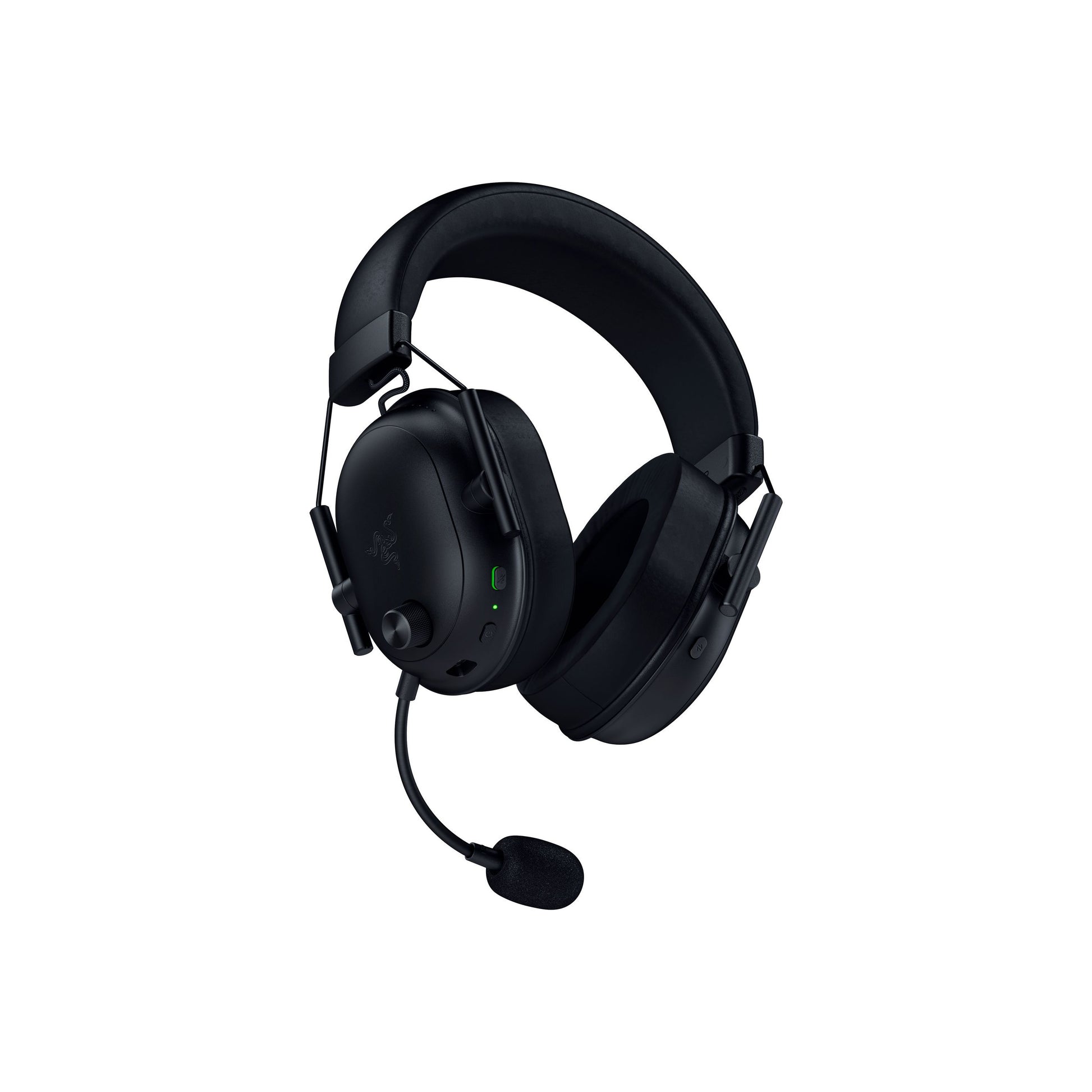 Razer BlackShark V2 HyperSpeed Gaming-Headset – Over-Ear, Stereo, Kabel + BT, ANC, mit USB-A-Dongle, Schwarz
