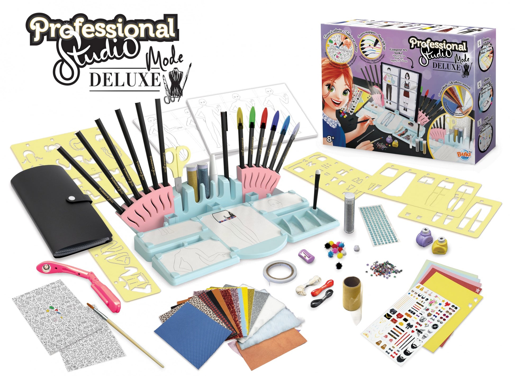 Buki Professional Studio Mode Deluxe – Zeichenschablonen-Set – ab 8 Jahren