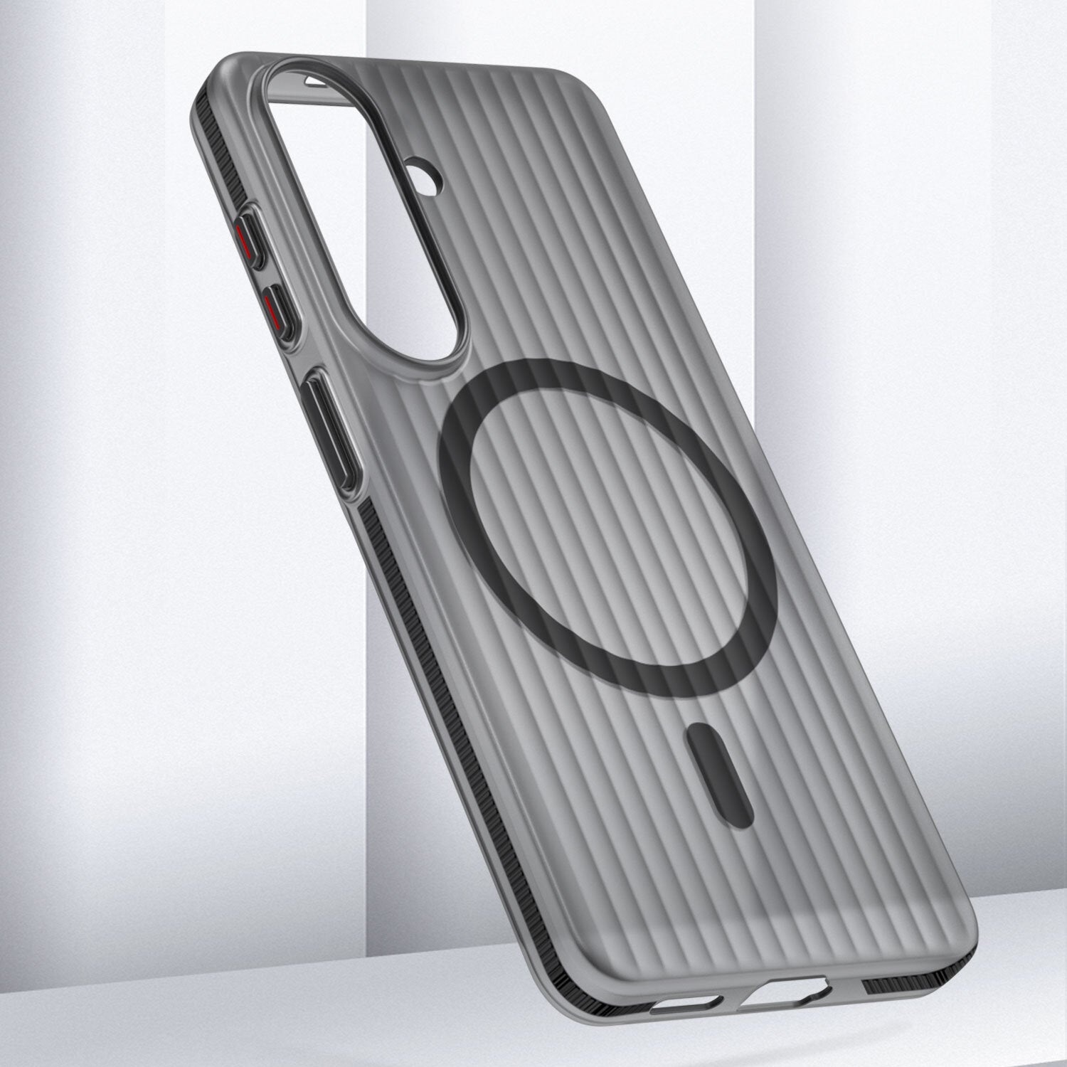 4smarts Design Case Aero – Backcover – für Samsung Galaxy S26, MagSafe, PC, Schwarz