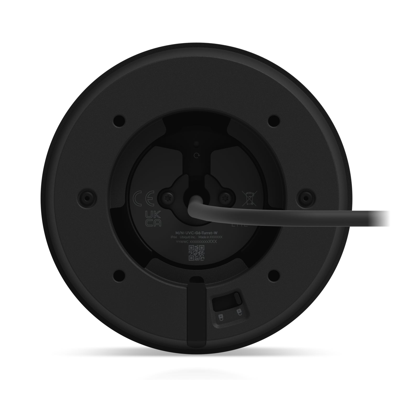 Ubiquiti G6 Turret-Kamera – 4K, 30 fps, 1/1,8" Bildsensor, Schwarz