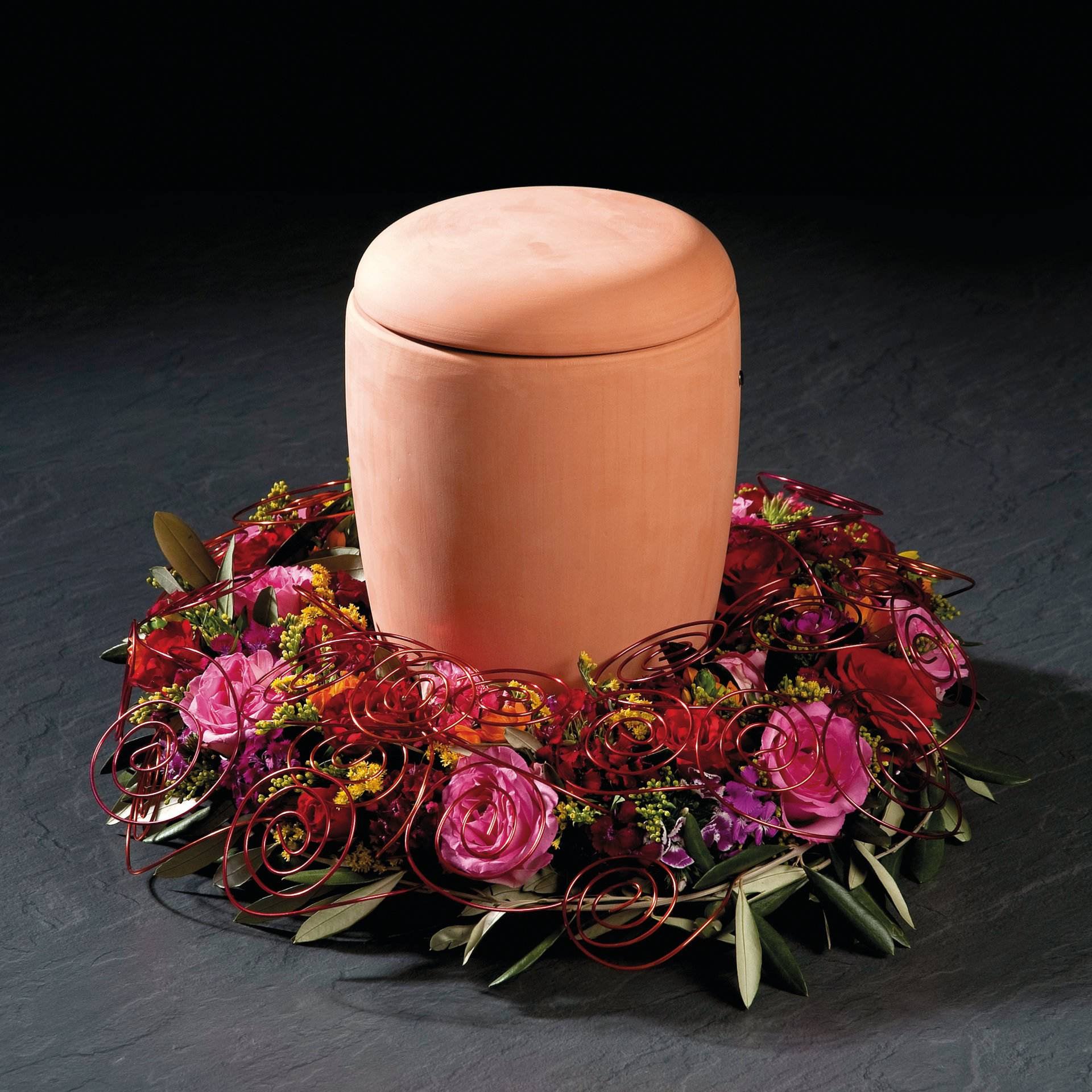 Opiflor Steckschaumteller, Schaum, Grün, Ø 32 cm × 4,5 cm, 1 Stk.
