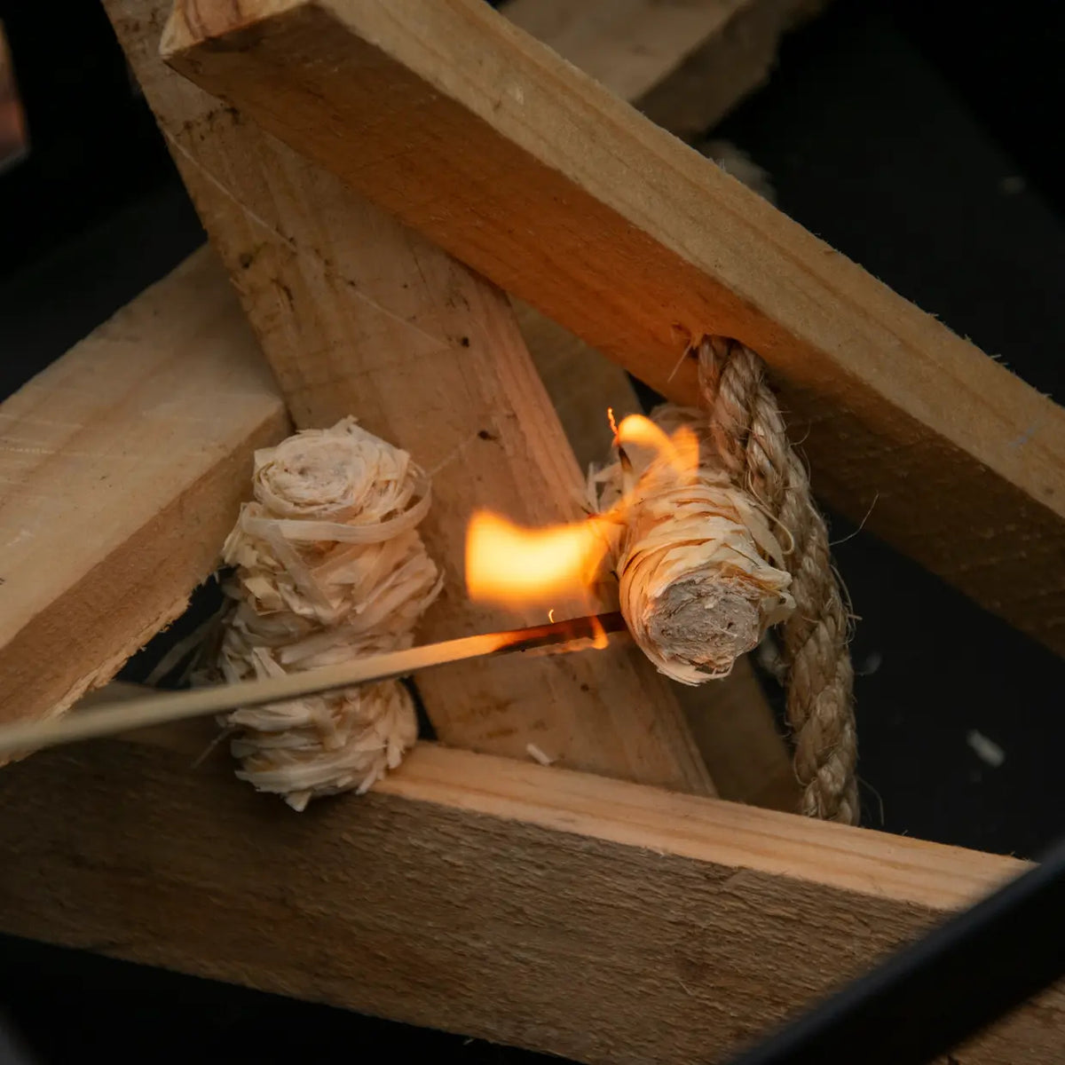 Esschert Design Anzündwolle – Holz/Wachs – 32 Stk