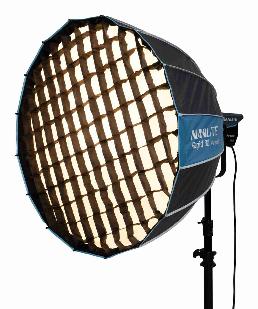 Nanlite Parabolische Softbox 90 cm – für Bowens-Mount – Schwarz – mit Tragetasche