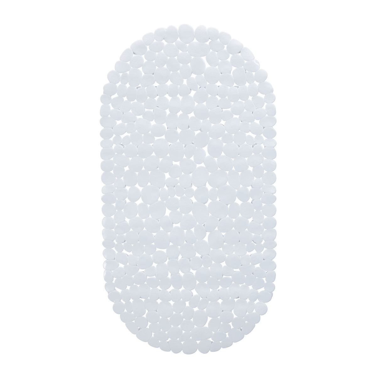 Relaxdays Rutschfeste Badematte – 36×68 cm, PVC, Weiss