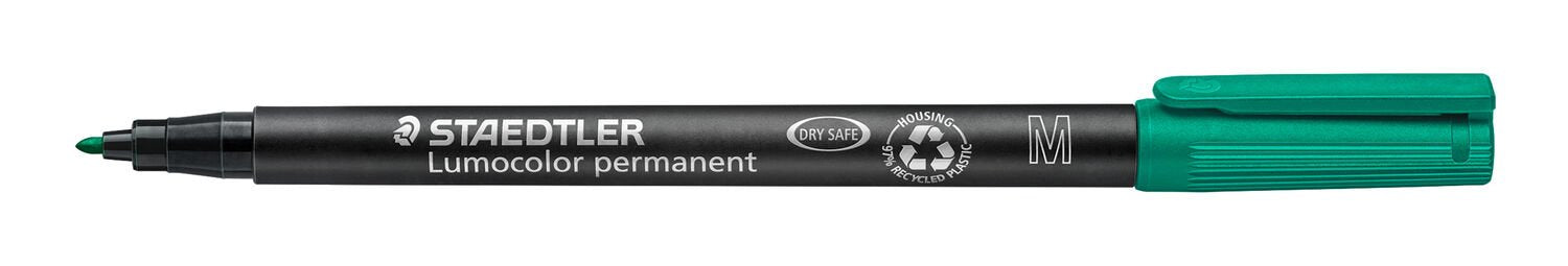 Staedtler Lumocolor 317 OHP-Marker – mittel 1 mm – grün – 10er-Pack