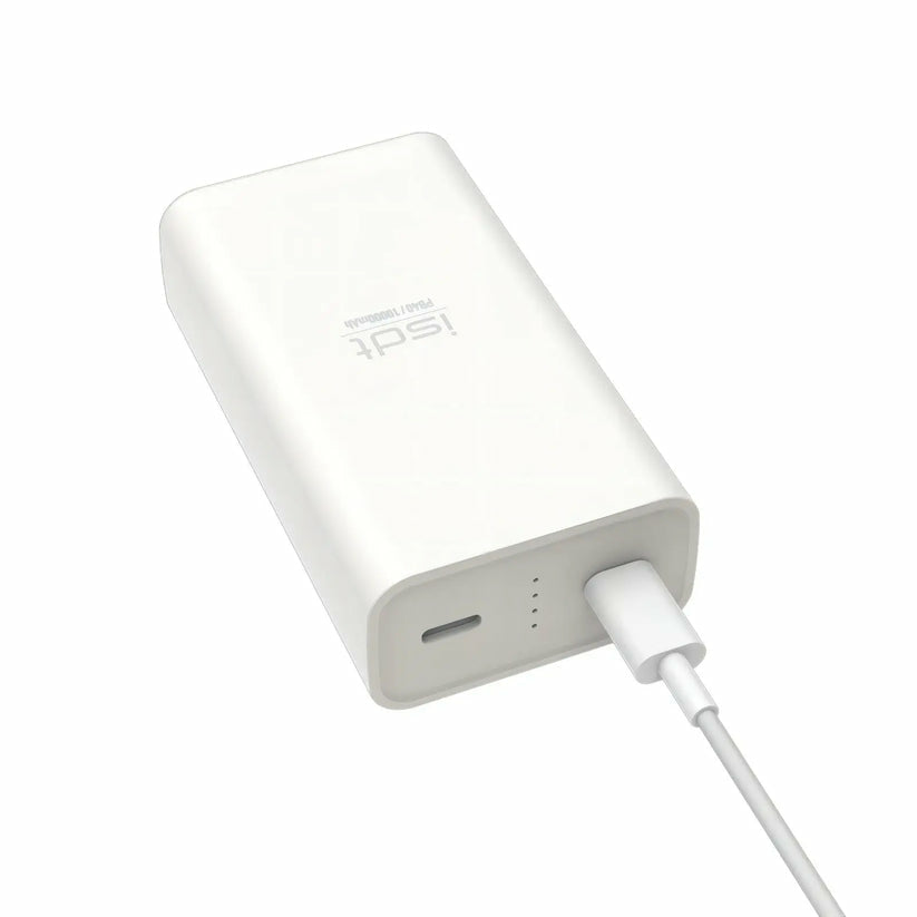 ISDT PB40 Powerbank 3'700 mAh – 18 W PD, 2× USB-C, weiss