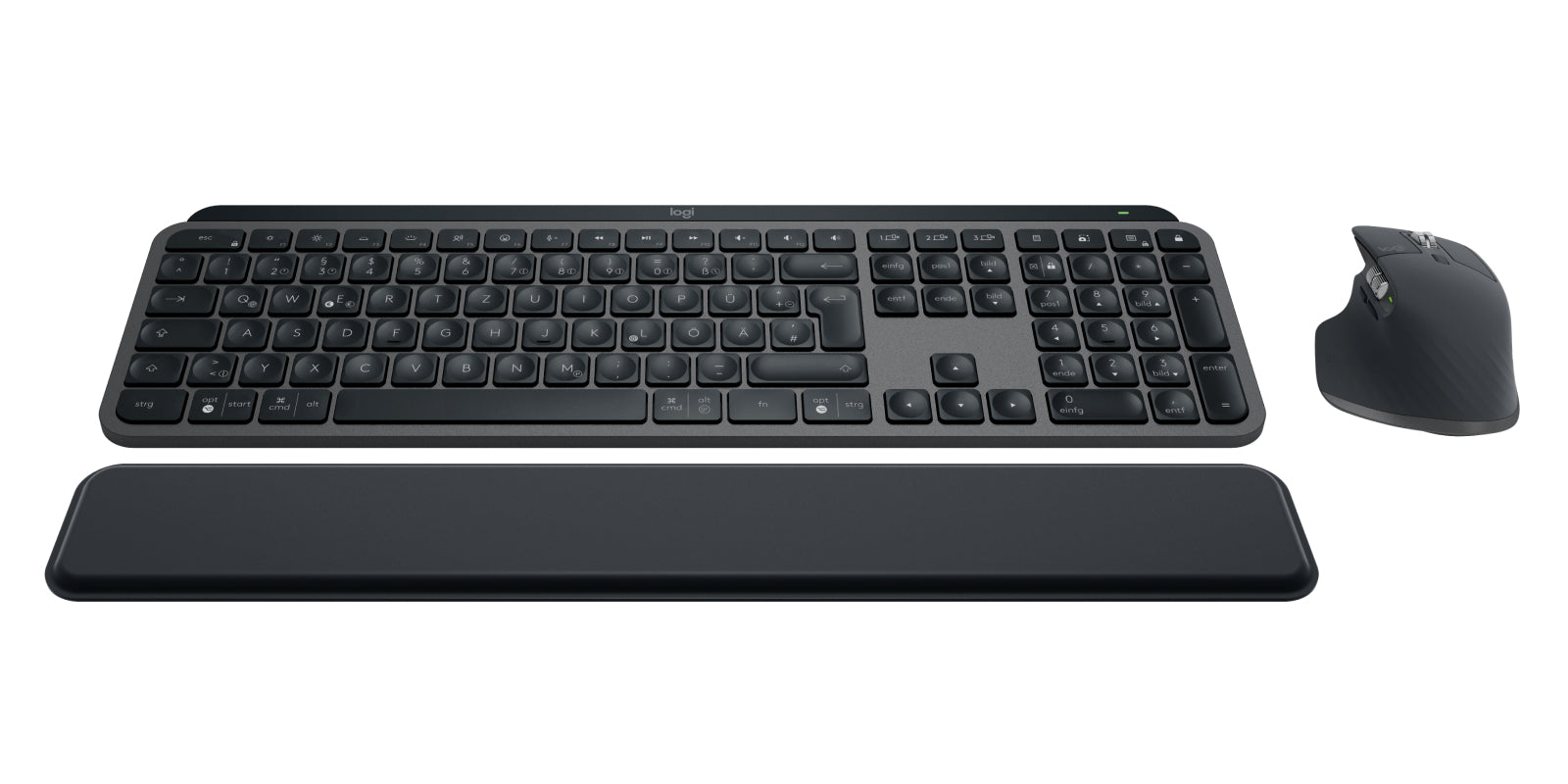 Logitech MX Keys Combo – Tastatur- und Maus-Set – Scherenmechanik, Bluetooth & 2,4 GHz (Logi Bolt) – QWERTZ (DE)