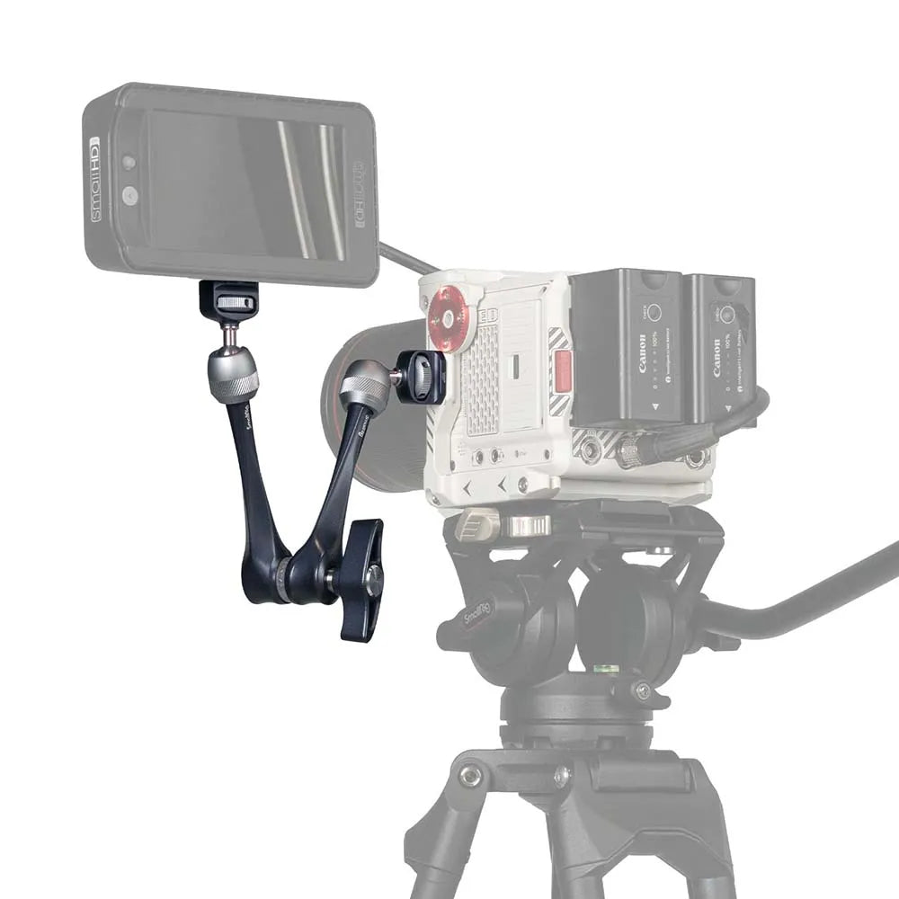 SmallRig Rosettenarm 11 Gelenkiger Rosettenarm – 3 kg Traglast – für 1/4-20" Gewinde – Schwarz